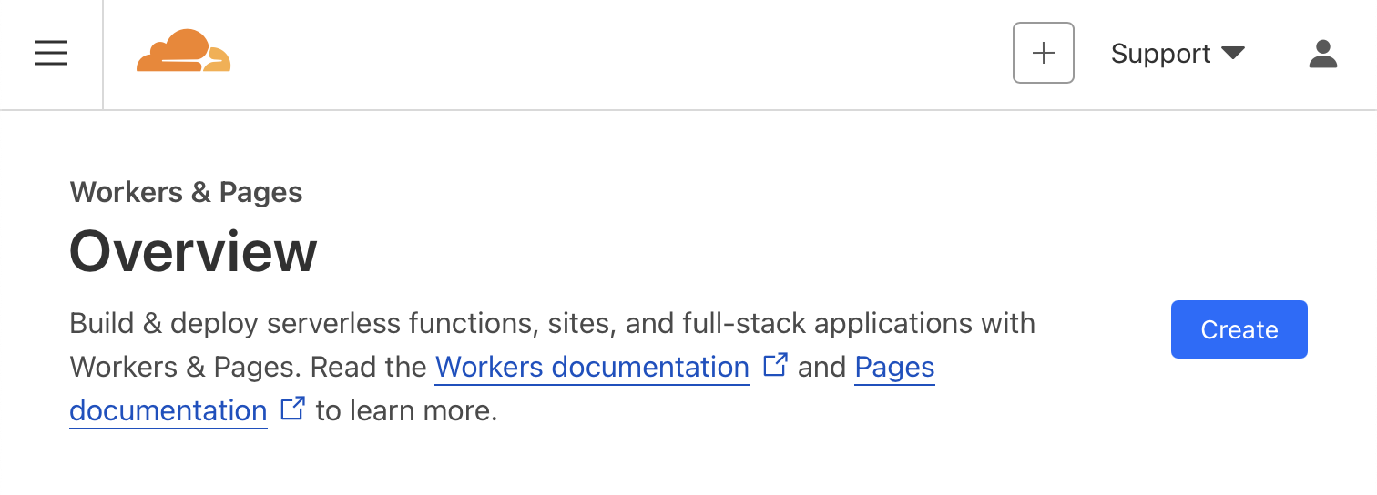 Cloudflare Workers and Pages Screen